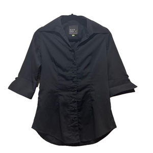 Fitted Black Blouse Size Small